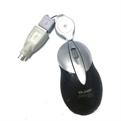 Geeko Black & Silver USB Mini Optical Mouse