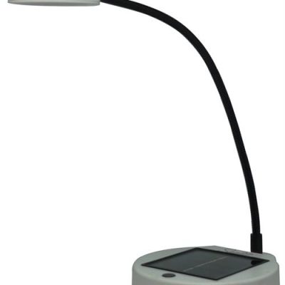 Noble White SunLite Solar Powered Tabletop Lamp
