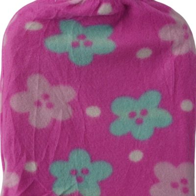 Casey Deluxe Rubber 2 Litre Hot Water Bottle Pink Flower