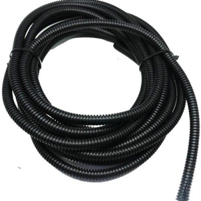 Solarix Flexible Conduit 10mm Diameter PVC Black 5 Metre