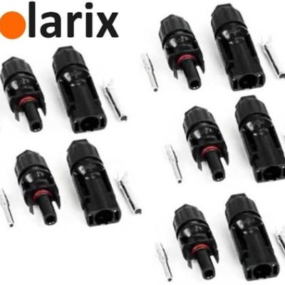 Solarix MC4 Solar Connectors Male And Female Pack Of 5 Sets