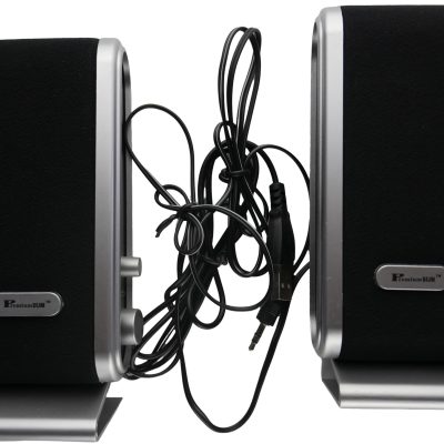 Unique USB Multimedia Speakers Black & Silver