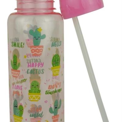 Casey FlipTop 1 Litre Plastic Water Bottle Pink