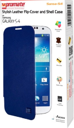 Promate Blue Sansa Samsung Galaxy S4 Shell Case