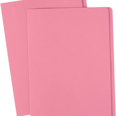 Marlin A4 Flat File Folders Pink Pack of 100