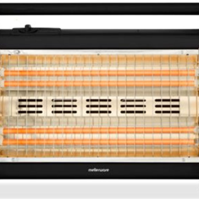 Mellerware Heater 2 Heat Settings Quartz Plastic Black 4