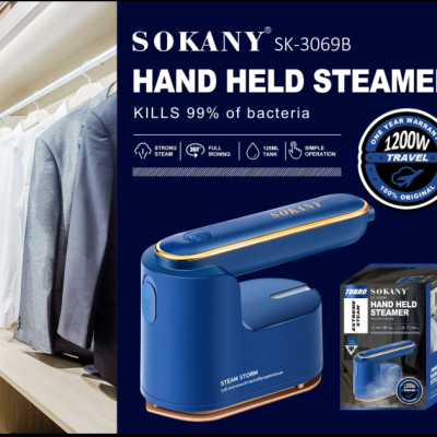 Sokany SK3069B Handheld Steamer Blue
