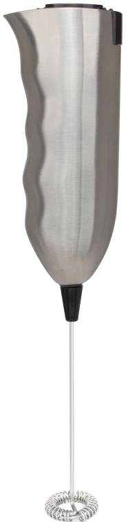 Mellerware Battery Operated Stainless Steel Brushed Milk Frother
