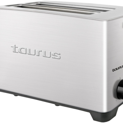 Taurus 4 Slice 1400W Stainless Steel Brushed Toaster