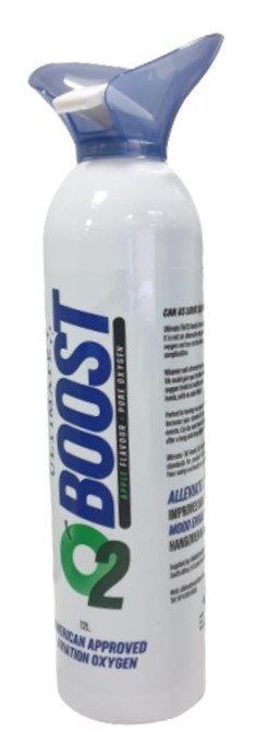 Ultimate O2 Boost 12 litre Portable Canister Apple Flavour
