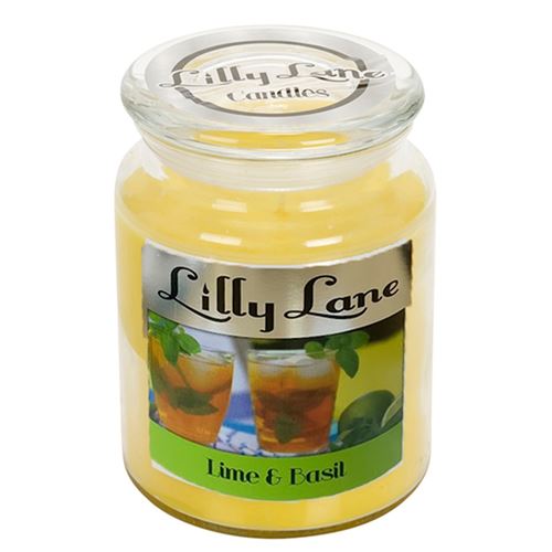 Lilly Lane Lime & Basil Infusion Scented Candle Large
