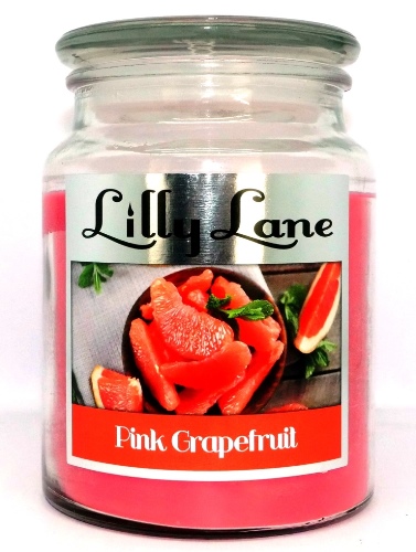 Lilly Lane Grapefruit Scented Candle Large Lidded Mason