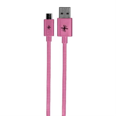 Whizzy Pink Extra Long Micro USB Charge And Data Sync Cable