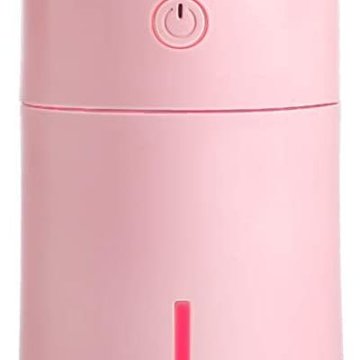 CaseyMagic Pink Led Light 175ml USB Humidifier Air Purifier Mist