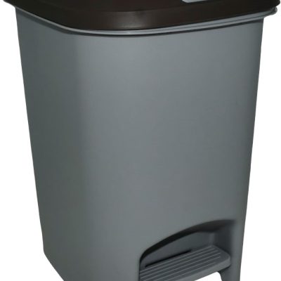 Casey 10 Litre Step On Pedal Waste Bin Grey