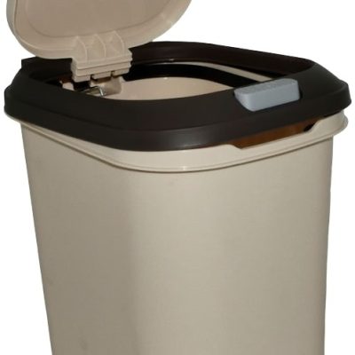Casey 10 Litre Step On Pedal Waste Bin Beige And Brown