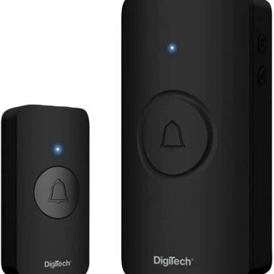 Digitech 100 Metres Wireless Doorbell Black