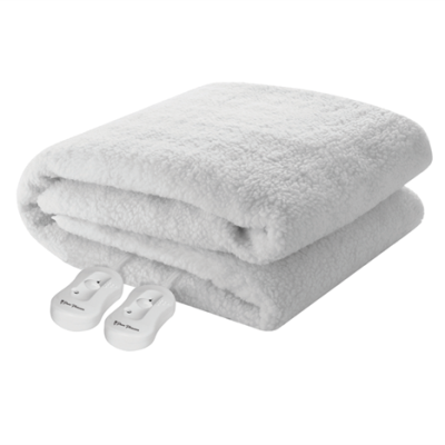 Pure Pleasure Queen Fullfit Sherpa Fleece Electric Blanket