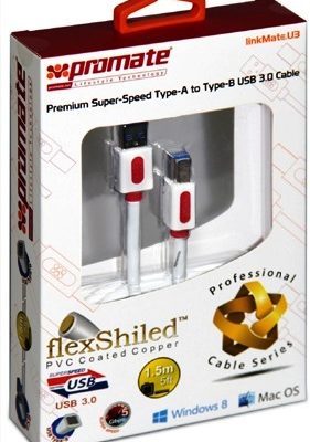 Promate U3 Premium Super Speed Type-A to B USB 3.0 Cable