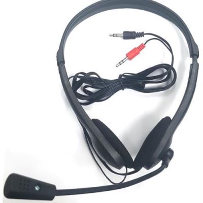 UniQue Stereo Headphones with Flexible Microphone Black