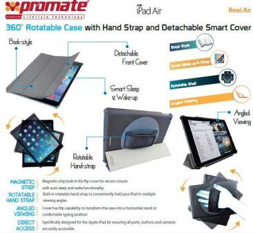 Promate Reel.Air -360 ̊ Rotatable Case