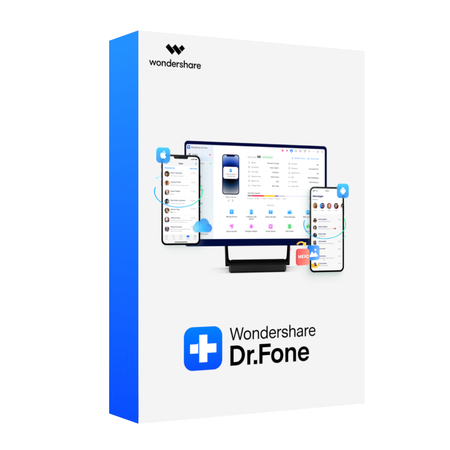 Wondershare Dr.Fone – Full Toolkit for Windows (Digital Annual License | 1-5 devices | 1 PC)