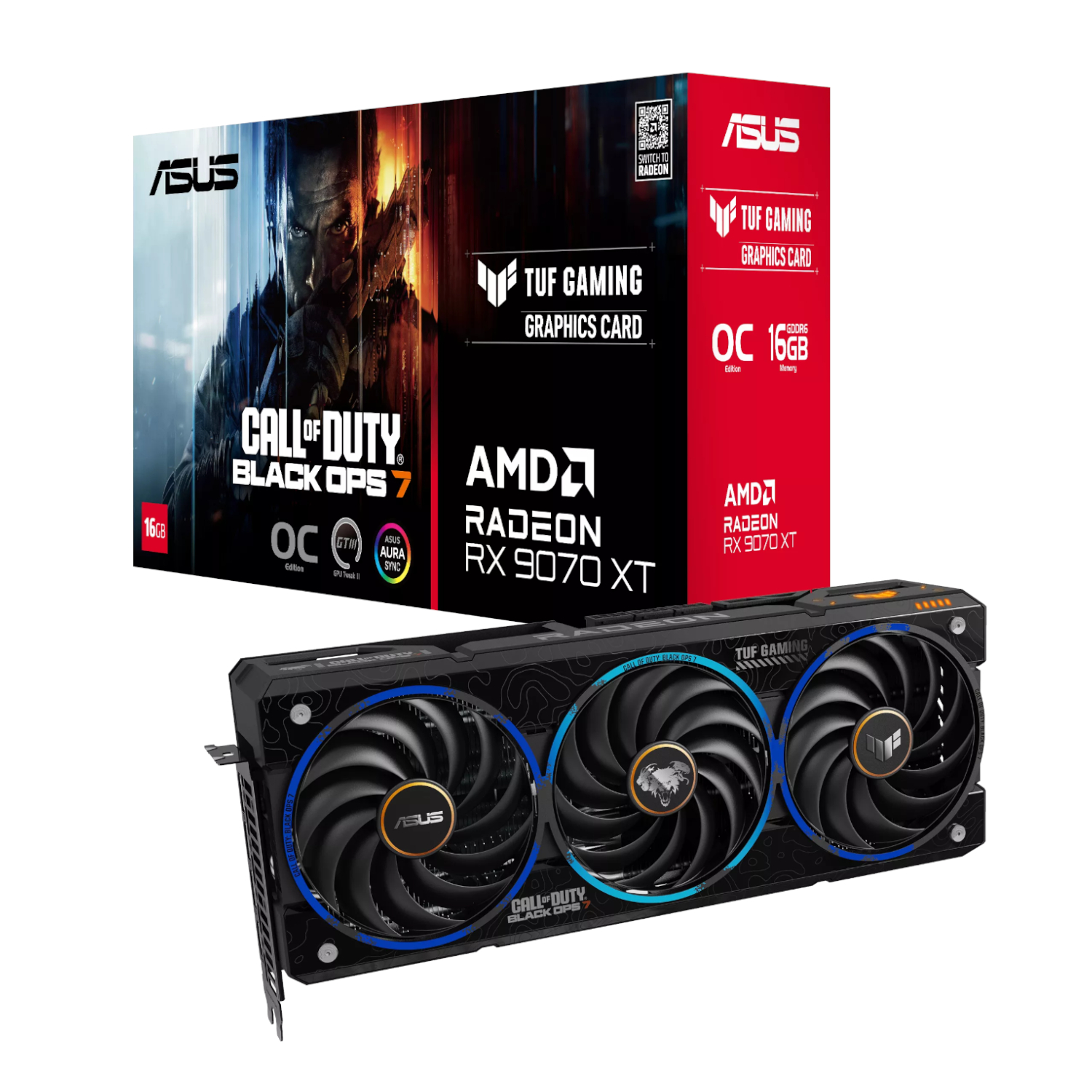 ASUS TUF Gaming RadeonTM RX 9070 XT COD BO7 Special Edition Graphics Card
