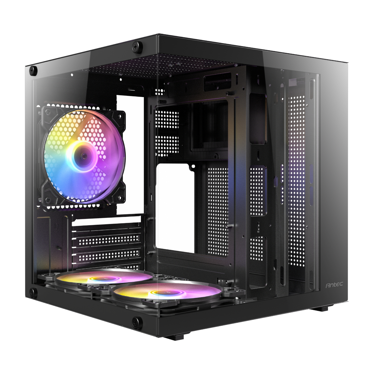 Antec VCX10M RGB Micro-ATX | ITX ARGB Mini -Tower Gaming Chassis - Black